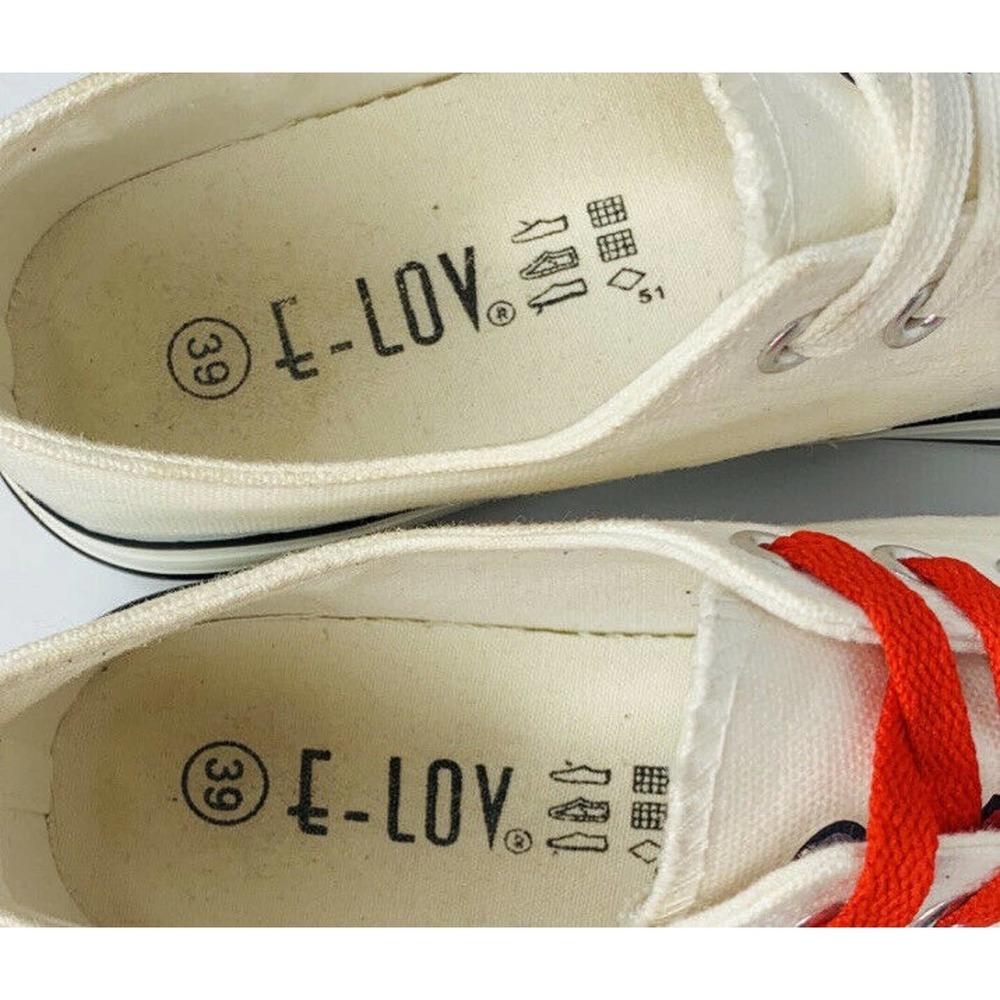 Los Angeles Angels Unisex Canvas Baseball Shoes MLB Sneakers Sz 39 M 6.5 W 8.5 - Picture 6 of 11